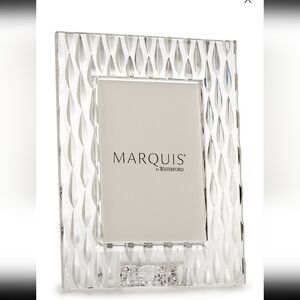 Waterford Crystal Rainfall Frame-Holds  picture Portion H 10.75"  8.75" Length